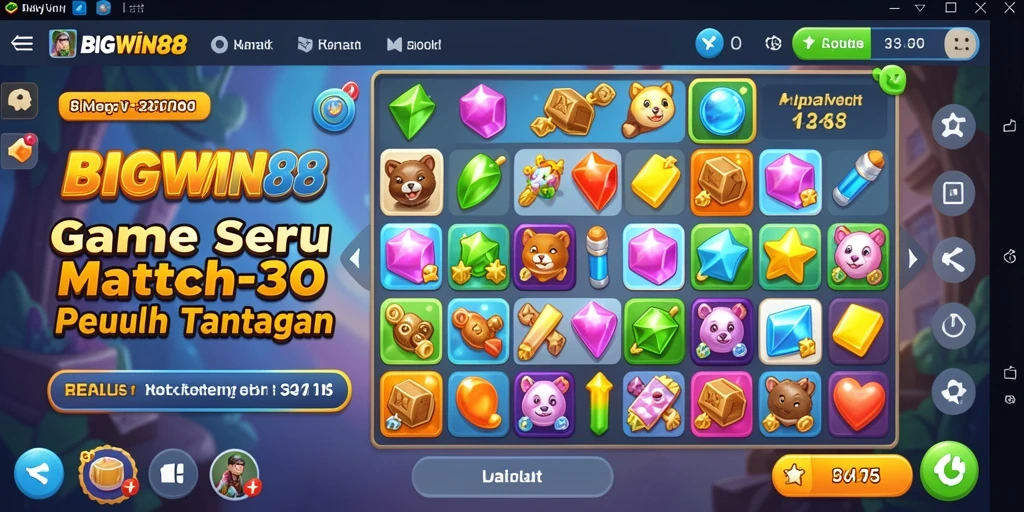 Tangkapan layar dari gameplay BIGWIN88 yang seru dan penuh warna.