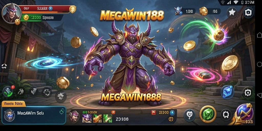 Tampilan gameplay MEGAWIN188 dengan interaksi dan kustomisasi karakter yang menarik.