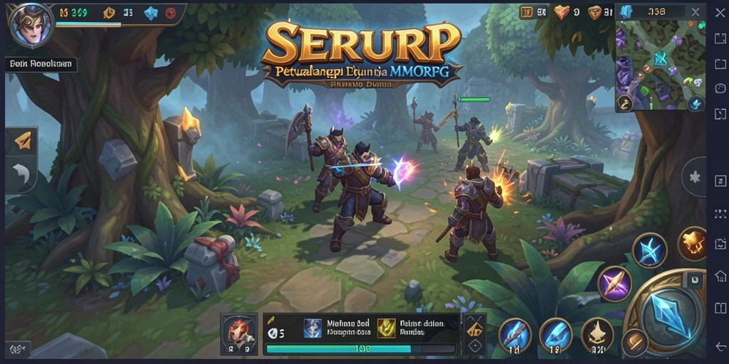 Tampilan gameplay SERURP yang memukau dalam dunia MMORPG.