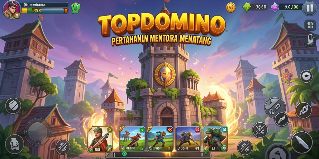 Gameplay seru Tower Defense di TOPDOMINO dengan strategi dan aksi.