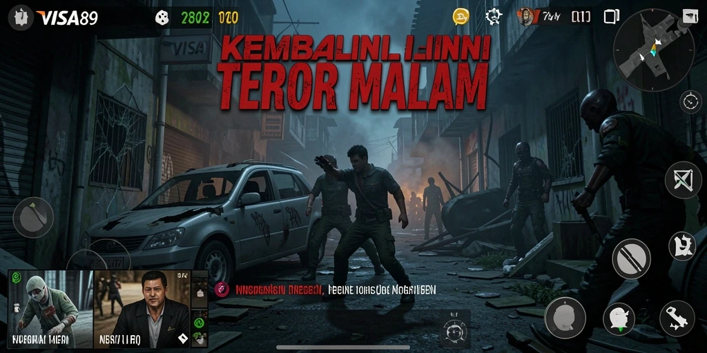 Screenshot utama dari gameplay Horror yang menegangkan dan mencekam.