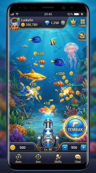 Screenshot aplikasi untunggo menampilkan fitur kategori aplikasi yang beragam.